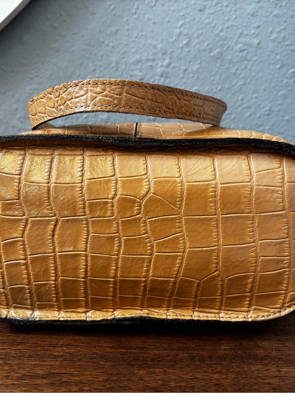 Patricia Nash Anniversary Croc Embossed Small Shop Tote - Picture 6 of 13